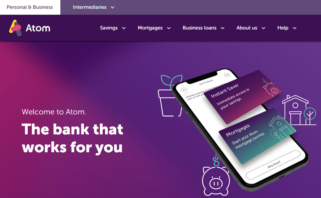 Atom Bank Website
