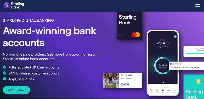 Starling Bank Website